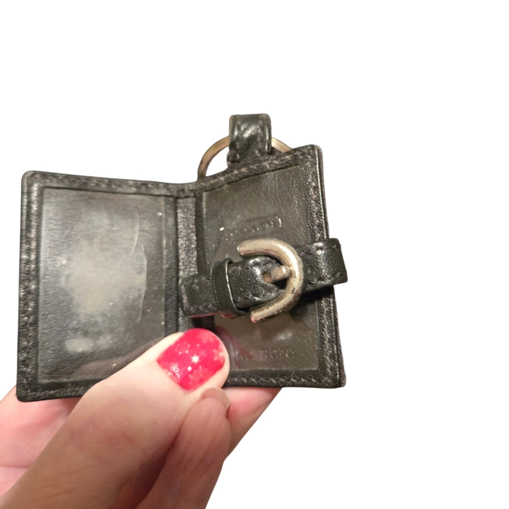 COACH Signature Canvas Picture Frame Wallet Keychain NWT (3-fer) Coach Dusty - Picture 9 of 11